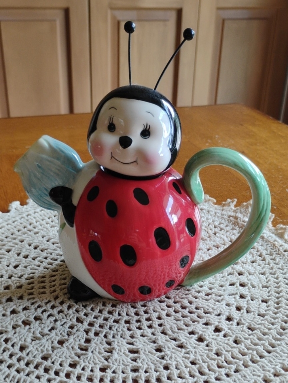 Burton And Burton Ladybug Ceramic Teapot 2005